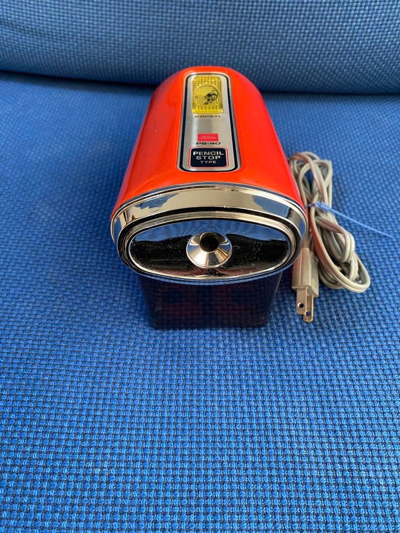 【動作品】東芝 PS-40 電動鉛筆削り 昭和レトロ 当時物 ヴィンテージ