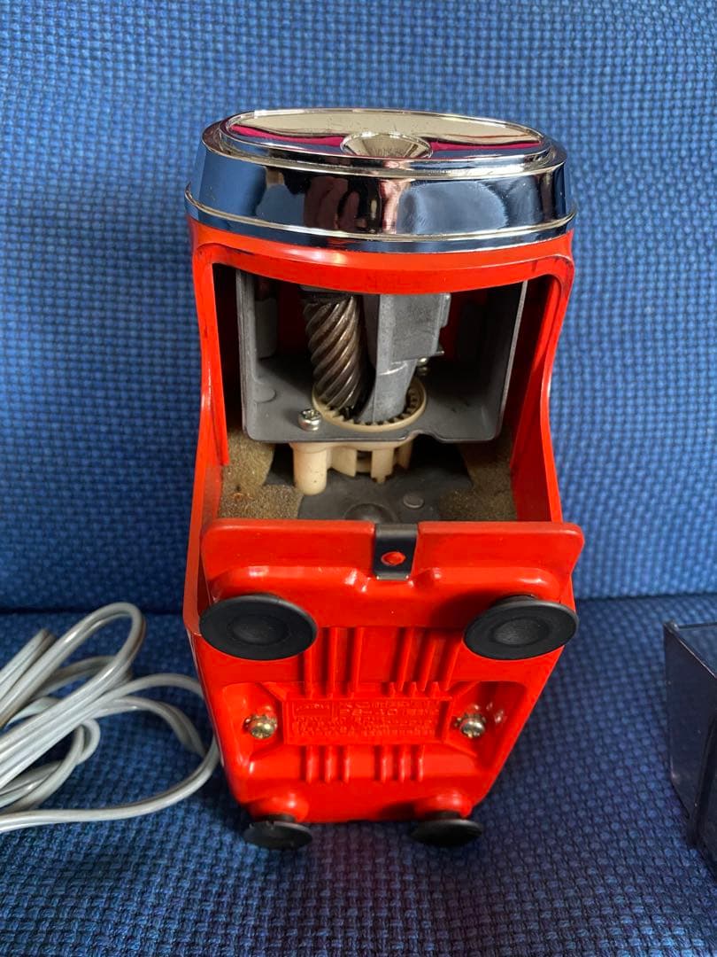 【動作品】東芝 PS-40 電動鉛筆削り 昭和レトロ 当時物 ヴィンテージ