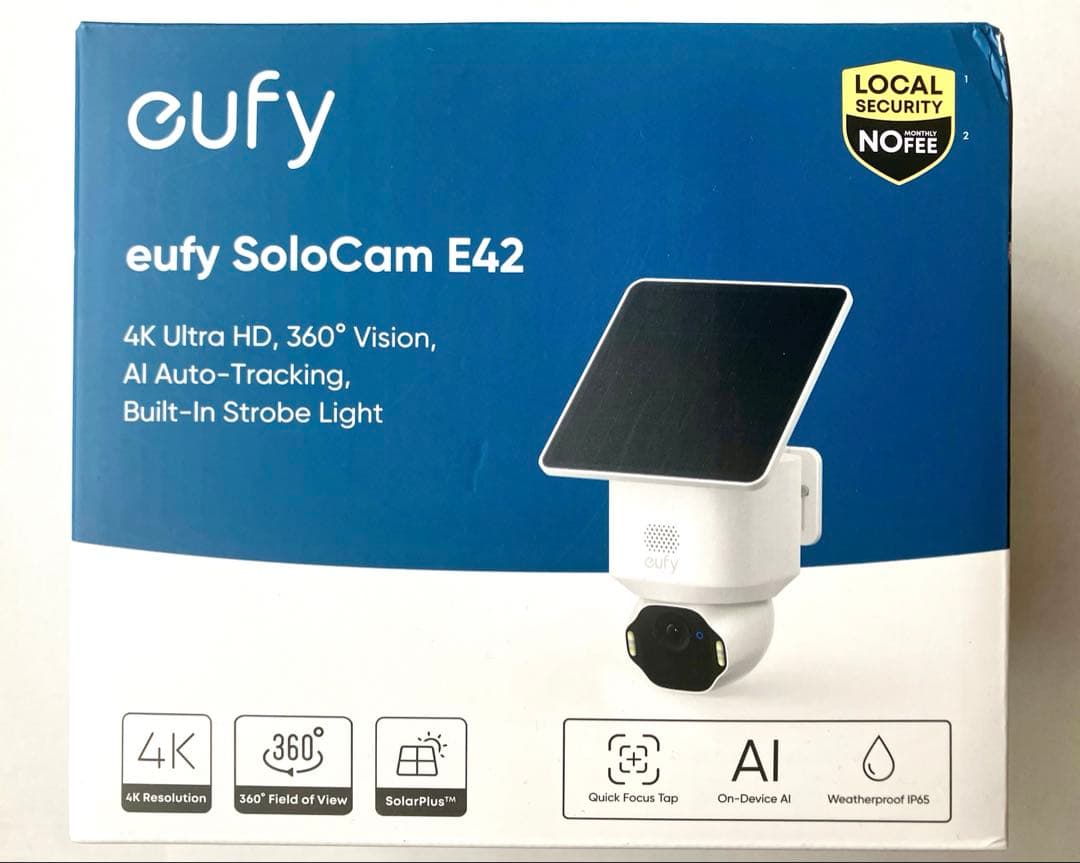 Anker Eufy ユーフィ SoloCam E42 4K 屋外防犯カメラ