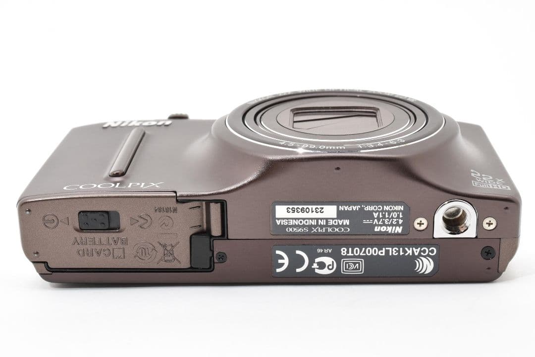 極美品　Nikon COOLPIX S9500 デジタルカメラ セピアブラウン