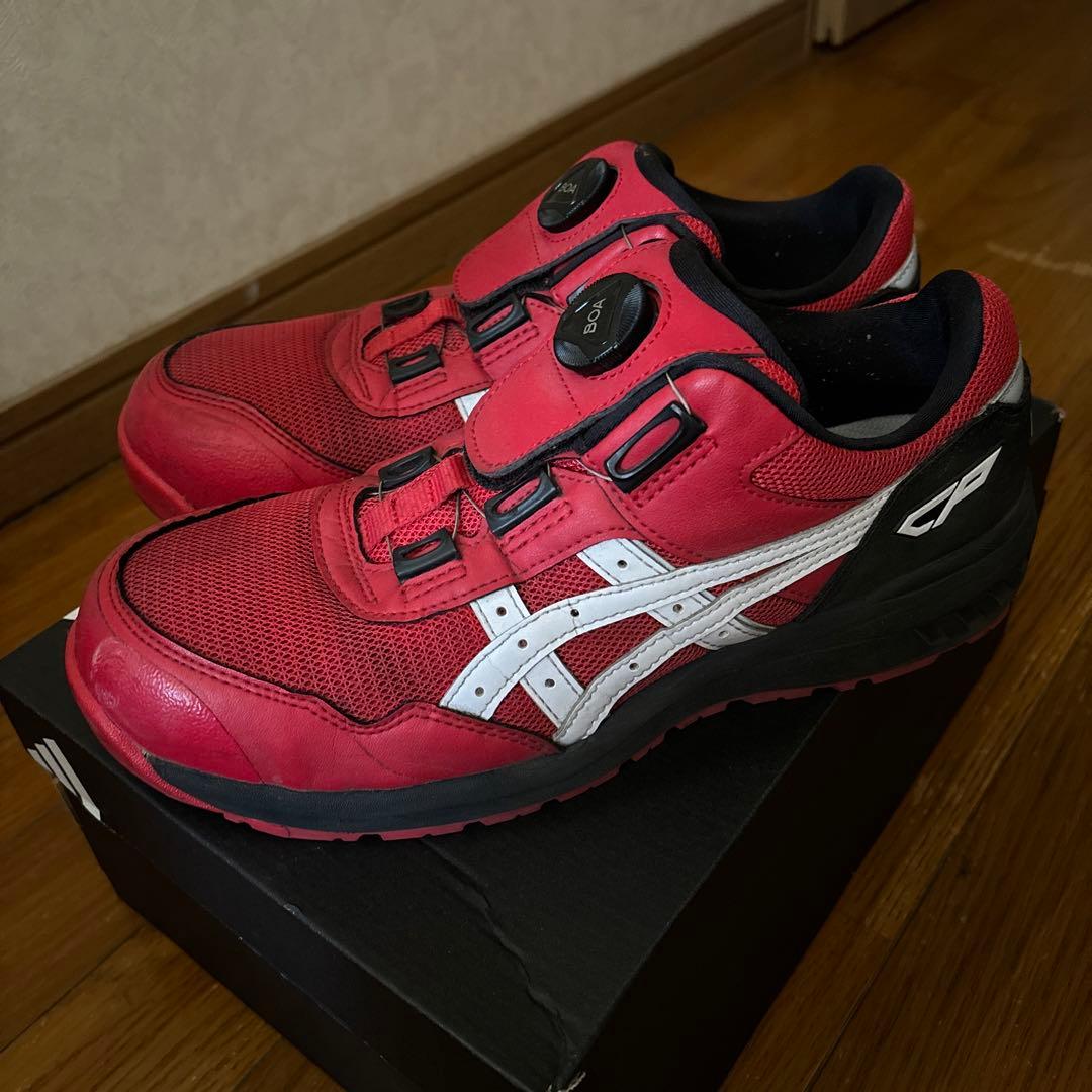ASICS 安全靴 CP209 BOA レッド【25.5cm】