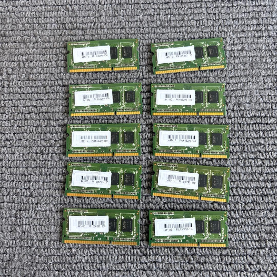 ADATA ノートパソコン用　メモリ4GB×10枚　#B25-11