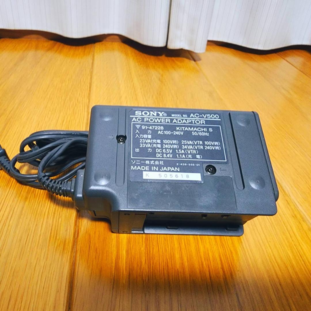 【動作確認済】SONY 高画質 Hi8 ビデオカメラ ACアダプタ セット