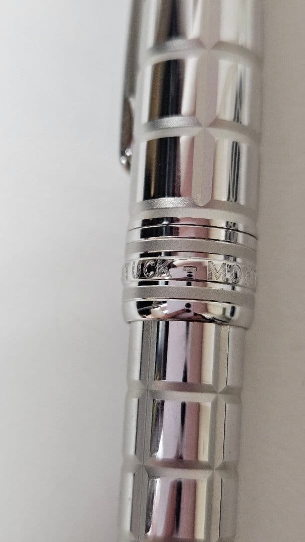 【純正】美品　 MONTBLANC ボールペン プラチナプレートファセット