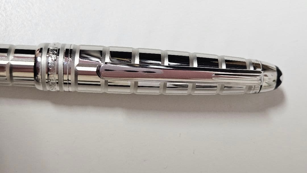 【純正】美品　 MONTBLANC ボールペン プラチナプレートファセット