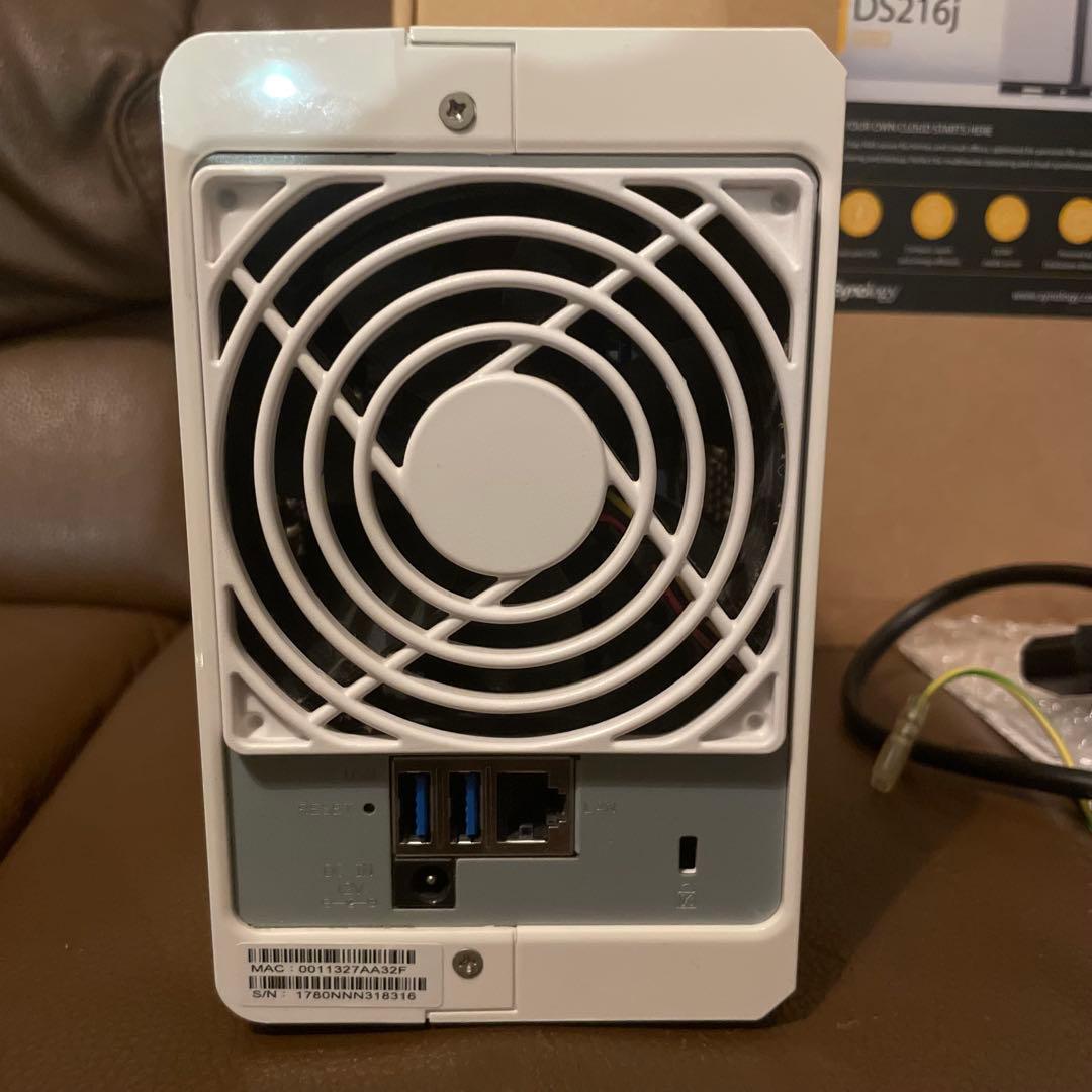 NAS Synology DiskStation DS216j 2ベイ中古完動品