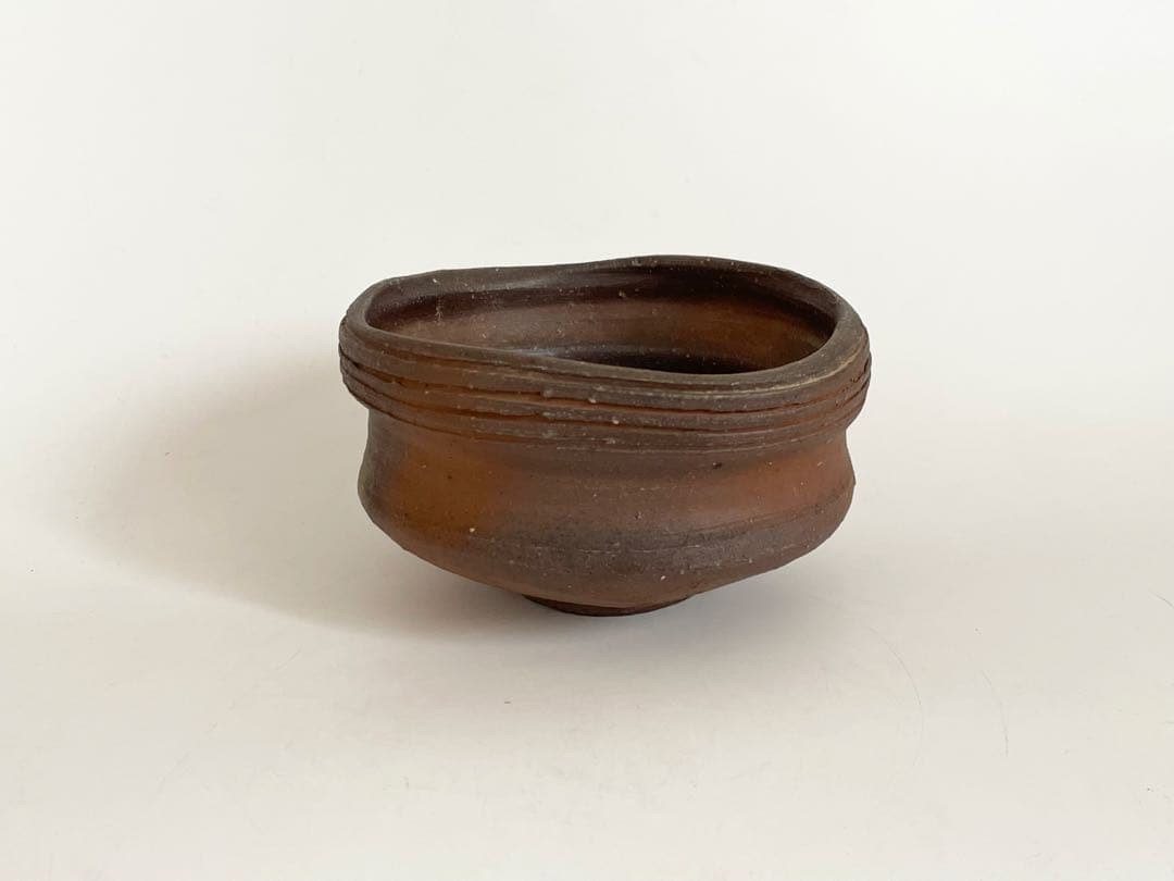 陶芸家　中村六郎　備前　茶碗　茶盌　抹茶碗　備前焼　共箱