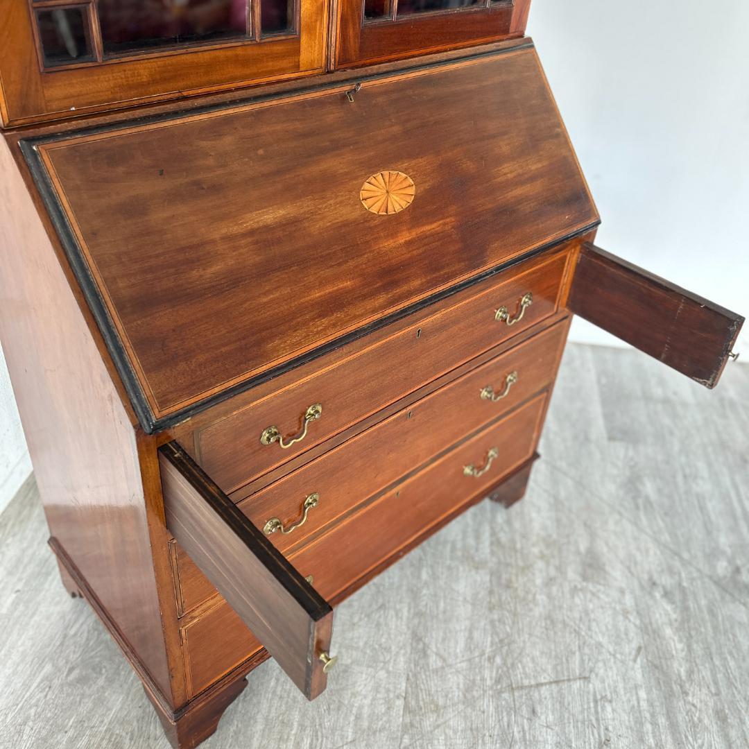 イギリス アンティーク家具 ビューローブックケース　机 1930年頃 027B
