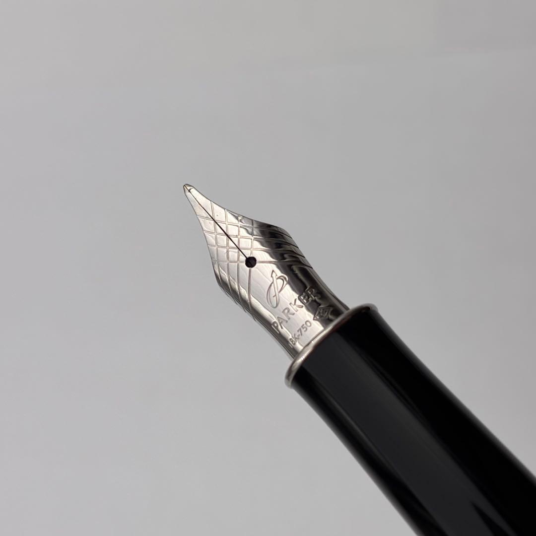 PARKER パーカー万年筆 ソネット ブラック 18K 750刻印 細字F