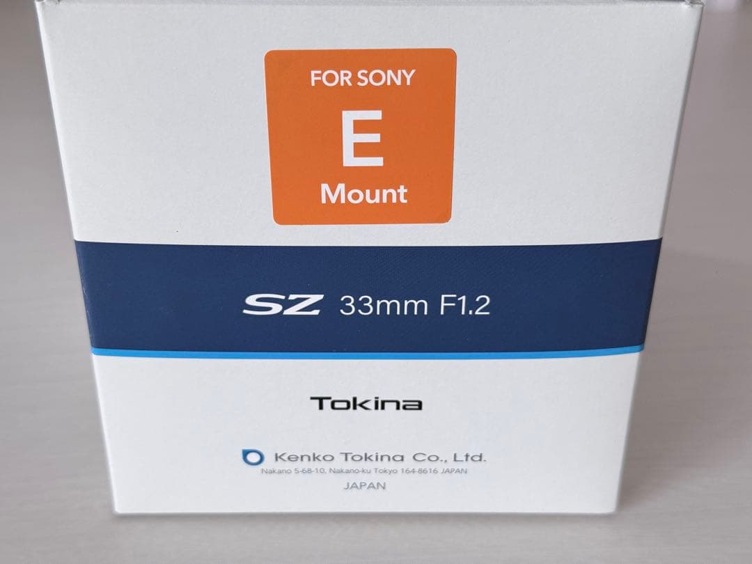 TOKINA SZ 33mm F1.2 E ソニーEマウント用