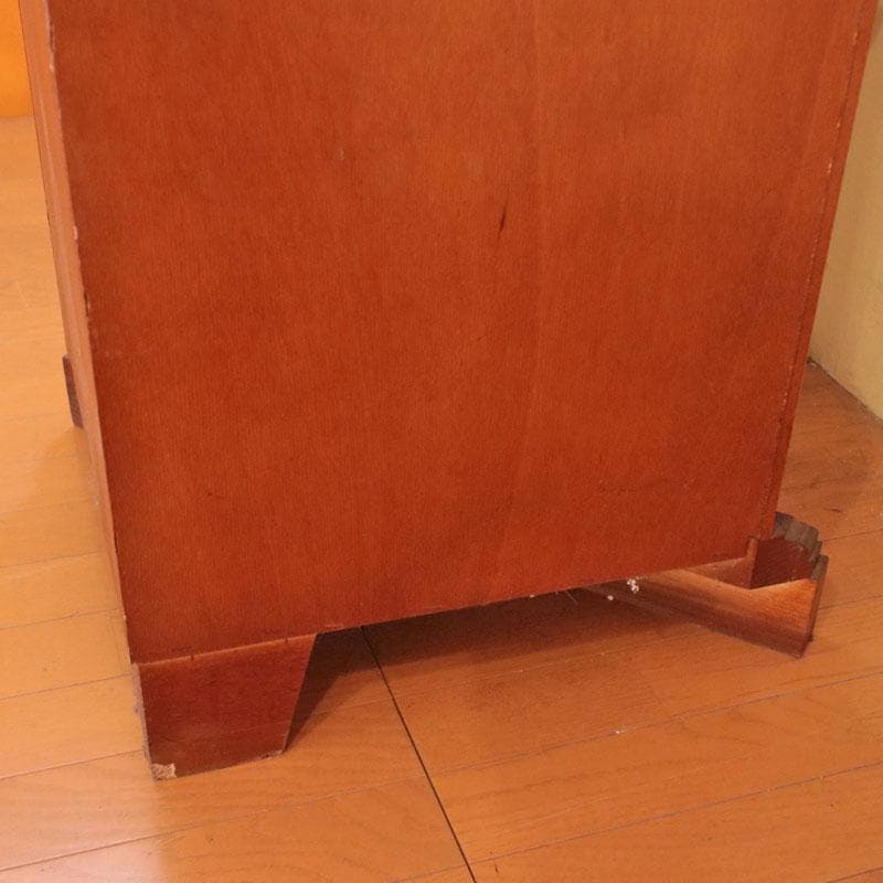 コーナーガラスキャビネット 食器棚 ヴィンテージ 西洋家具 122-311