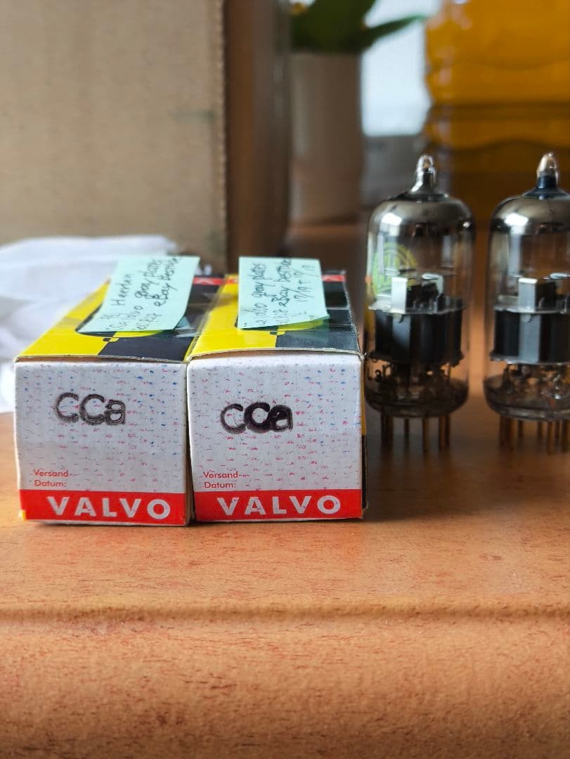 VALVO CCA Gray plates 1962年　ペア真空管