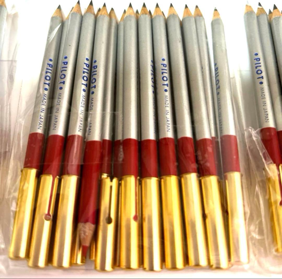 PILOT 鉛筆　60本　キャップ付き　2色鉛筆 MADE IN JAPAN