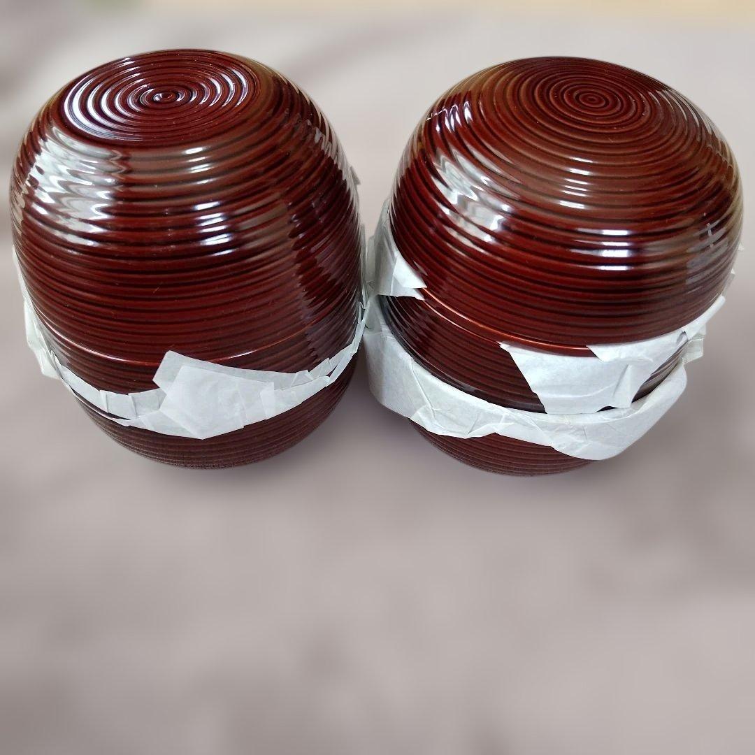 信玄弁当　溜塗　木製　茶道具　2客