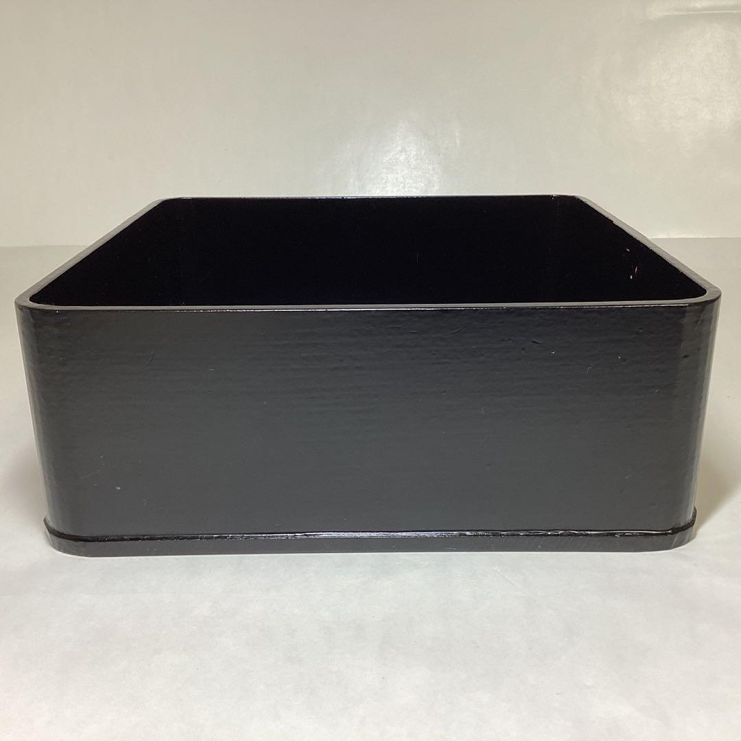 神折敷 小 黒 紙箱入 茶道具 古物品