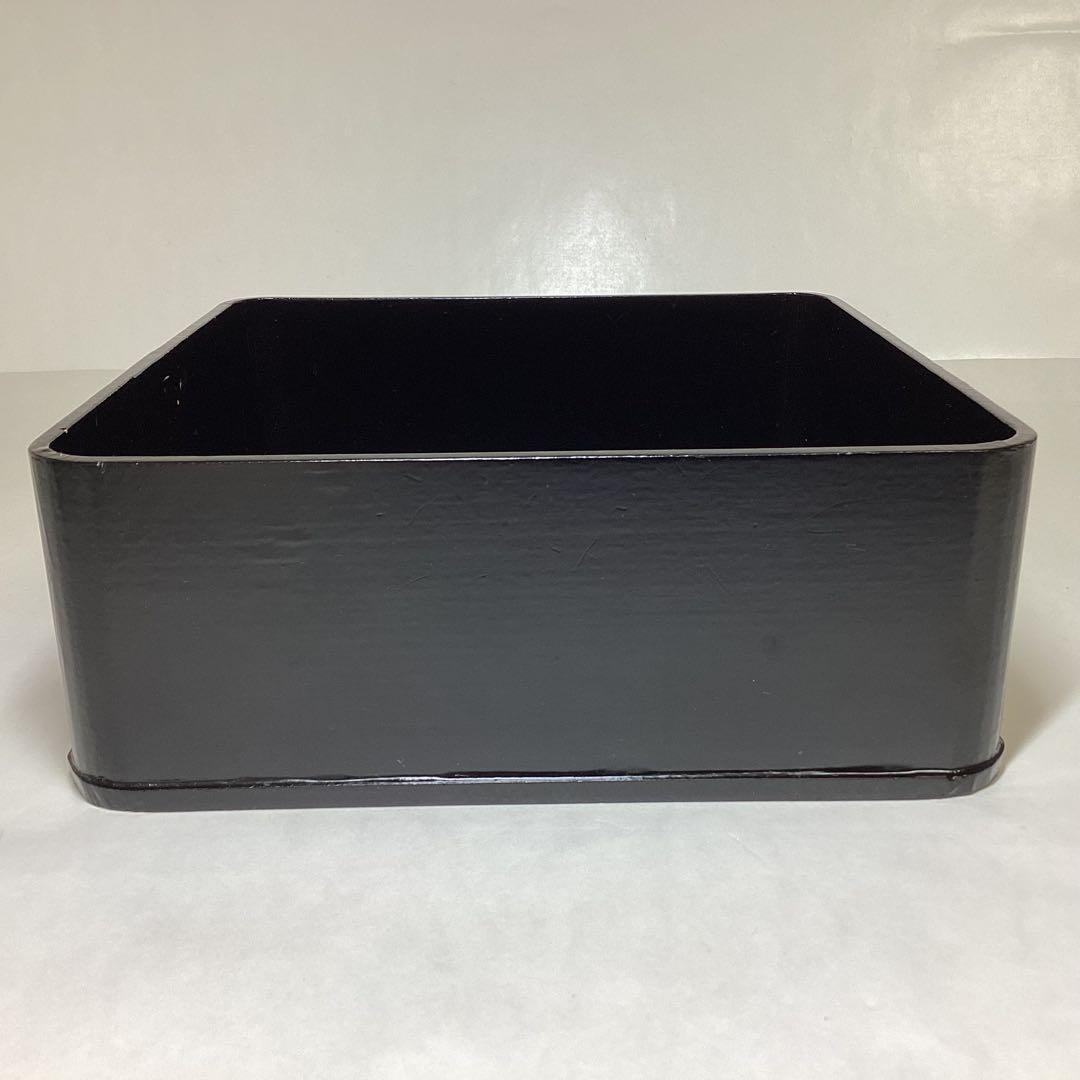 神折敷 小 黒 紙箱入 茶道具 古物品