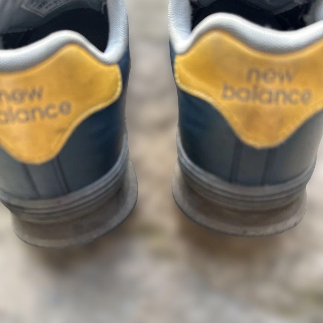 New Balance 安全靴 ダークブルー/イエローボアシステム25.5センチ