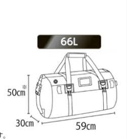 Kugusa 防水バイク用シートバッグ 66L
