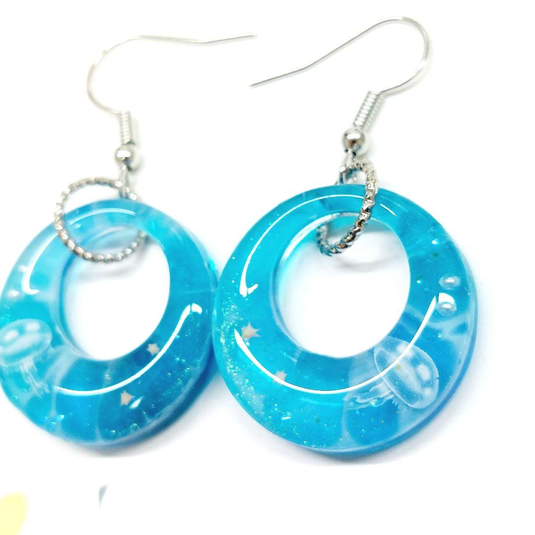 レジン　ハンドメイド　ピアス　264