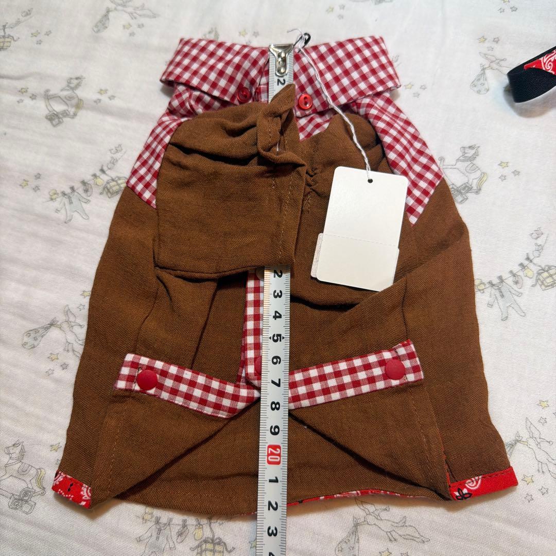 120★新品　denim dream check シャツ