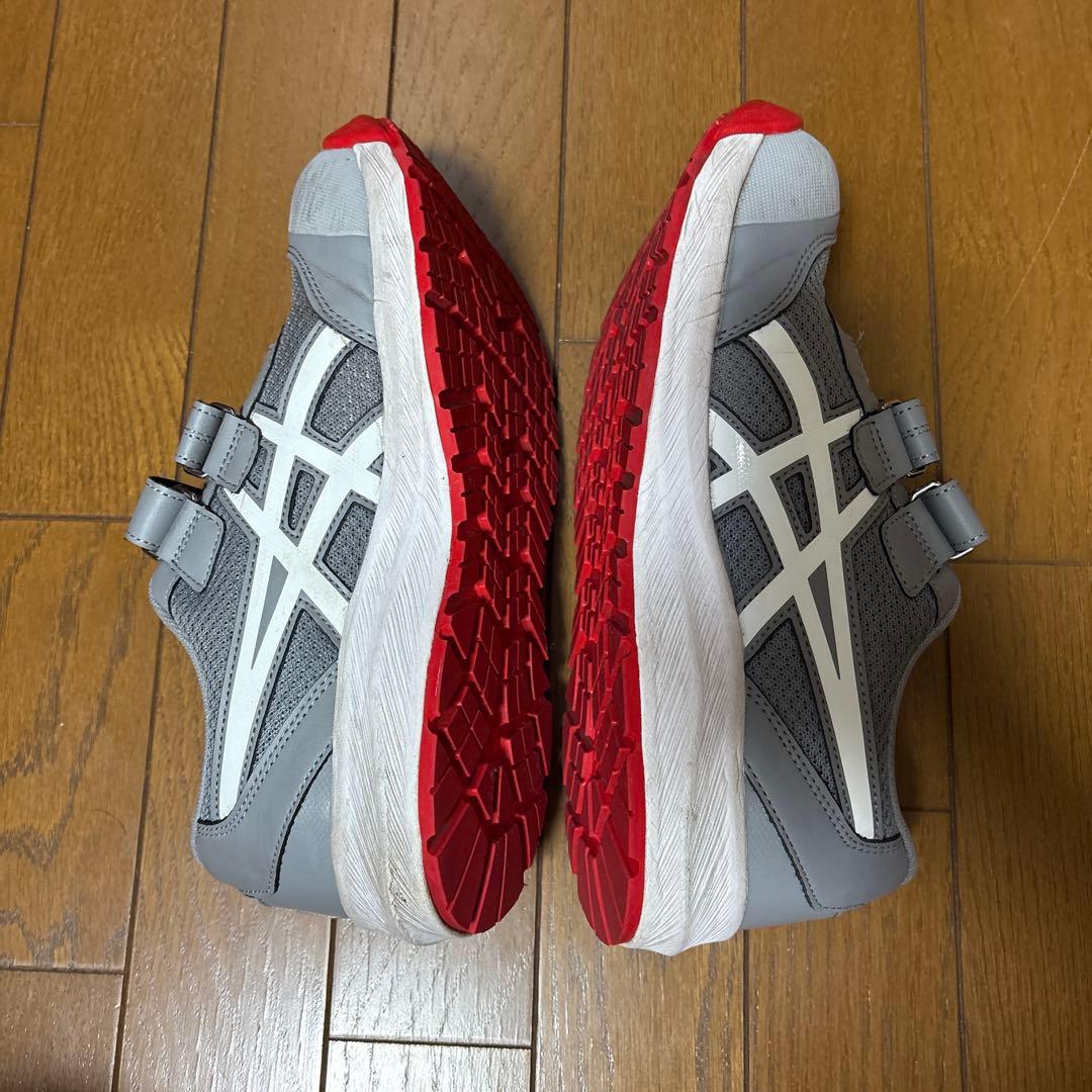 ASICS 安全靴 ベルクロ グレー