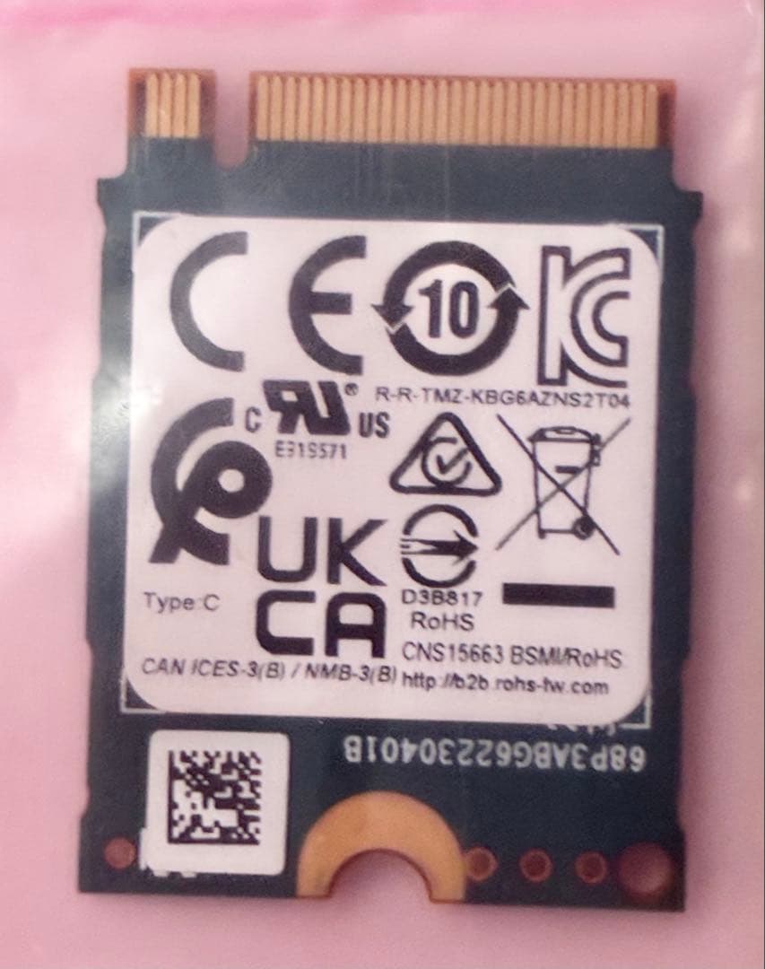 内蔵型SSD KIOXIA 256GB M.2 2230 Gen4 SSD
