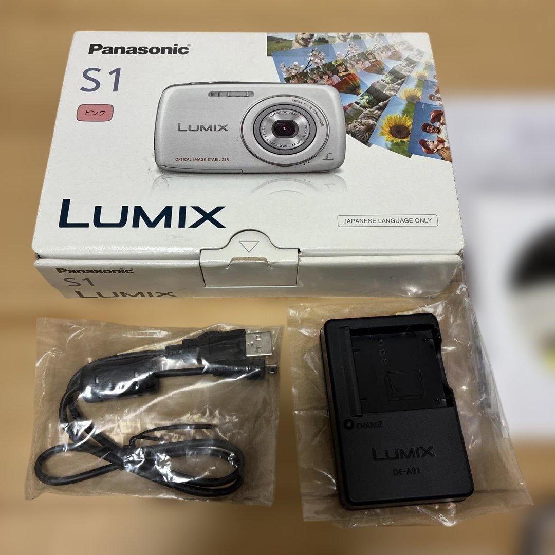Panasonic LUMIX DMC-S1 ピンク　中古美品　付属品付き
