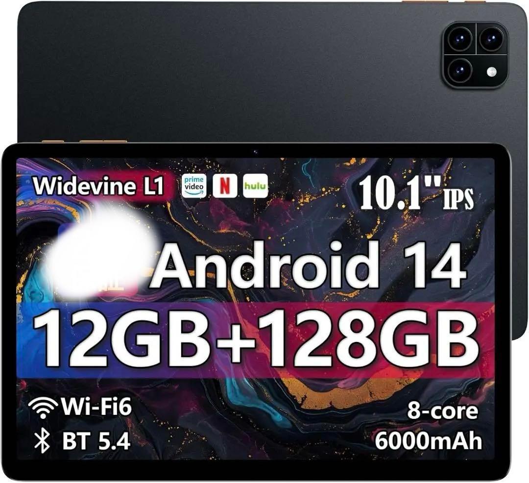 Android 14 タブレット 10インチ 12GB 128GB 2TB拡張