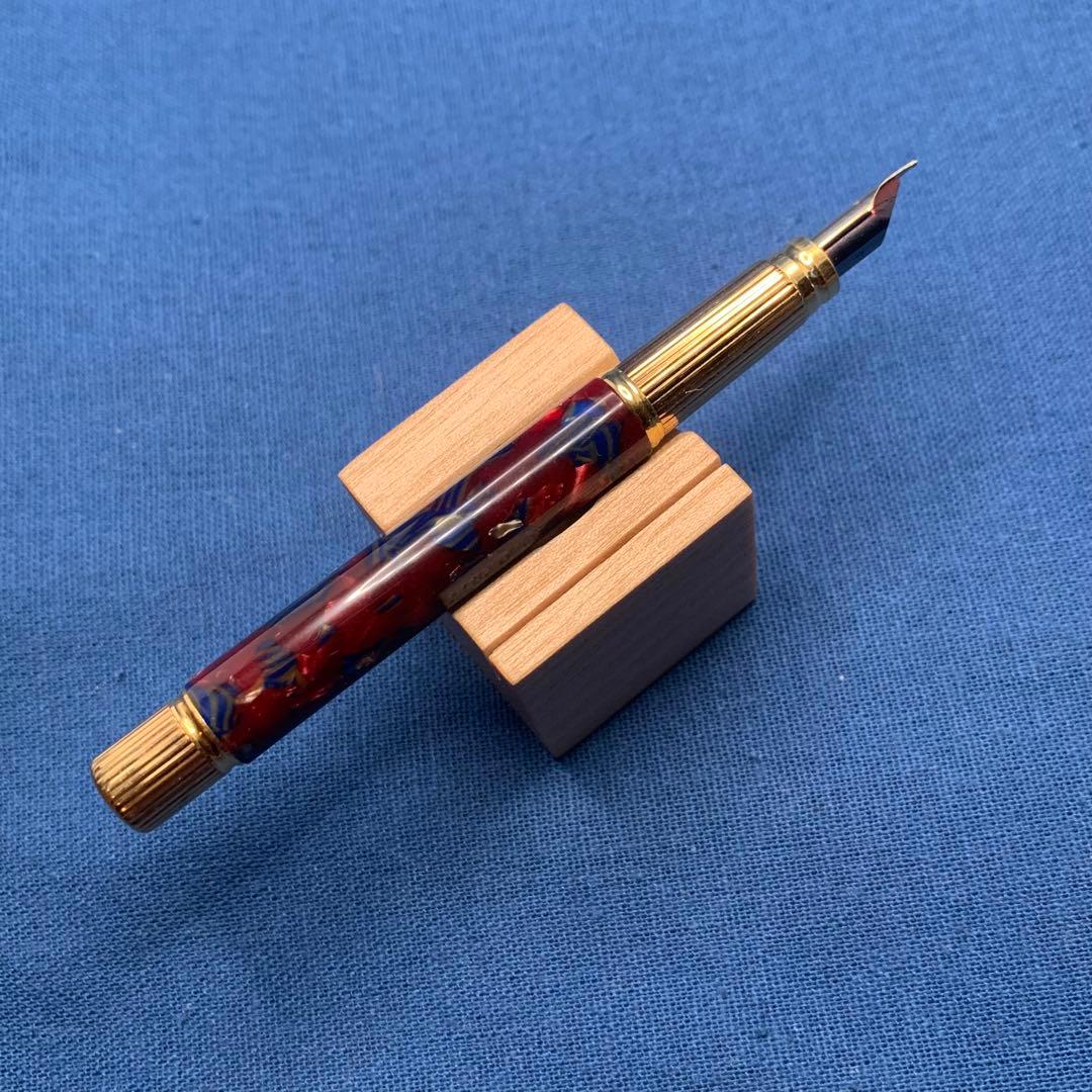 【傑作】ウォーターマン　レディアガサ 万年筆　18K F ルビーブルー