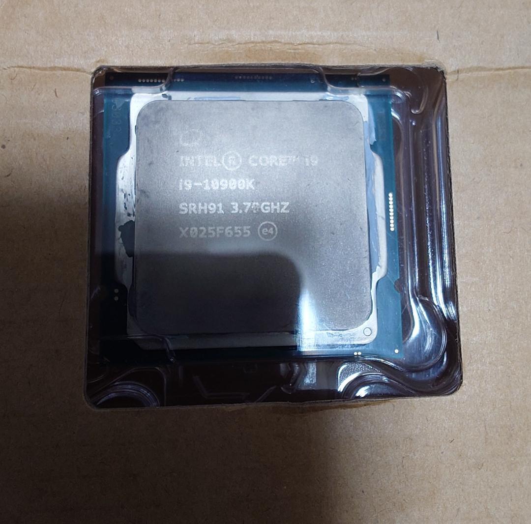 第10世代　intel core i9 10900k バルク品　中古動作確認済み