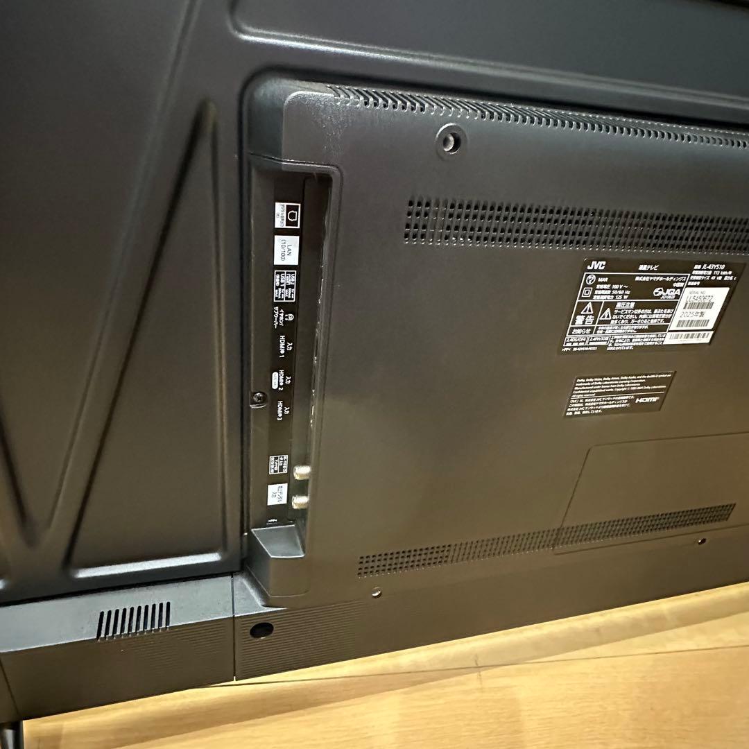 ② JVC 43V型 4K 液晶テレビ JL-43YS10 25年製