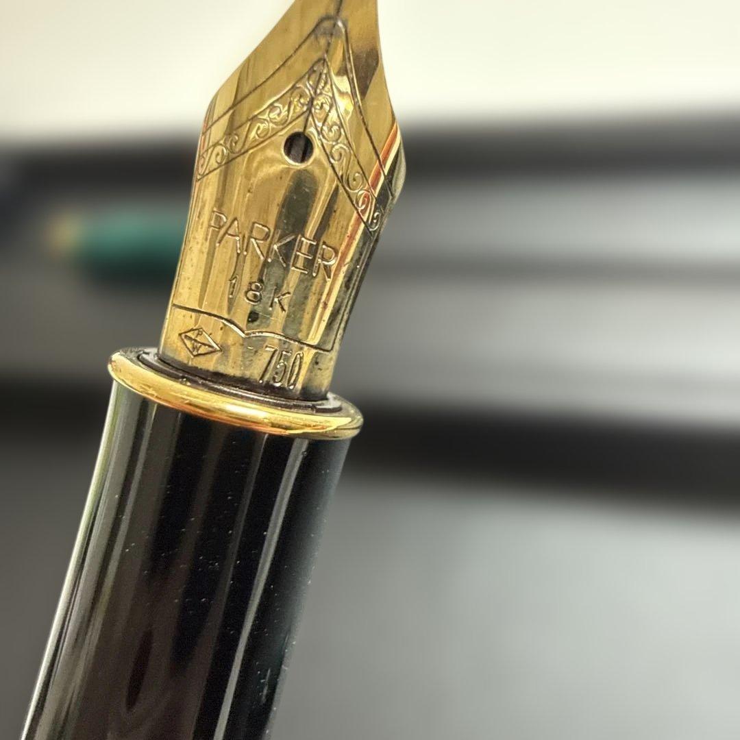 PARKER パーカー 万年筆 ソネット パターンラック グリーン 18K/M