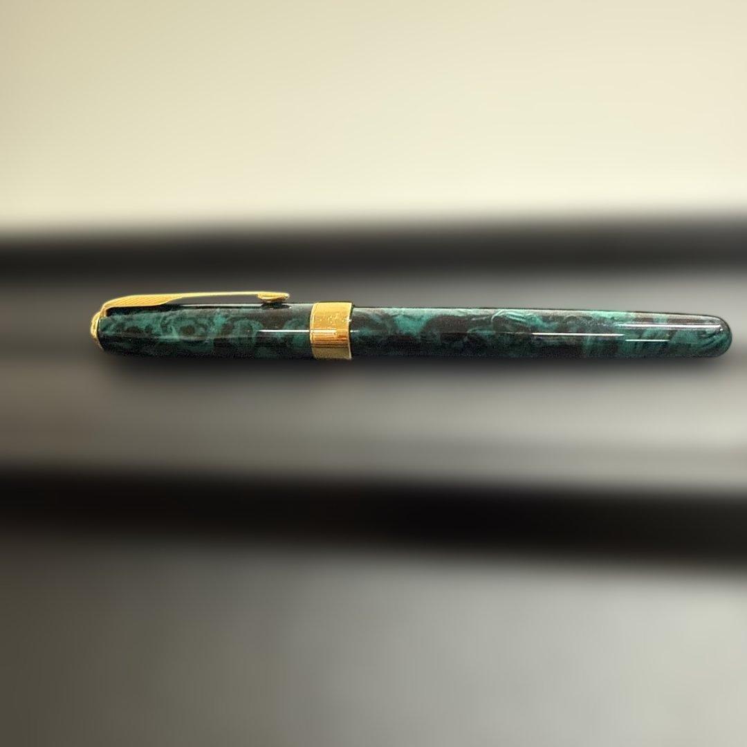 PARKER パーカー 万年筆 ソネット パターンラック グリーン 18K/M