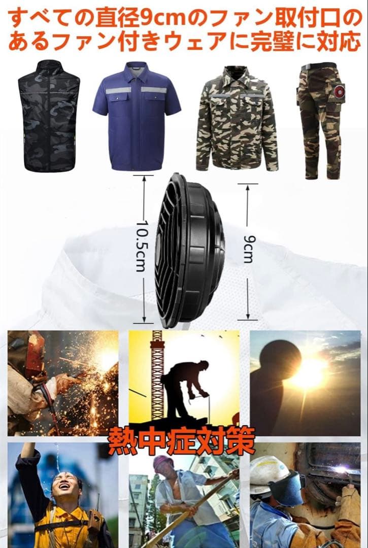 し*ー様 空調服 ファン セット アイズフロンティア バートル の穴にも合います