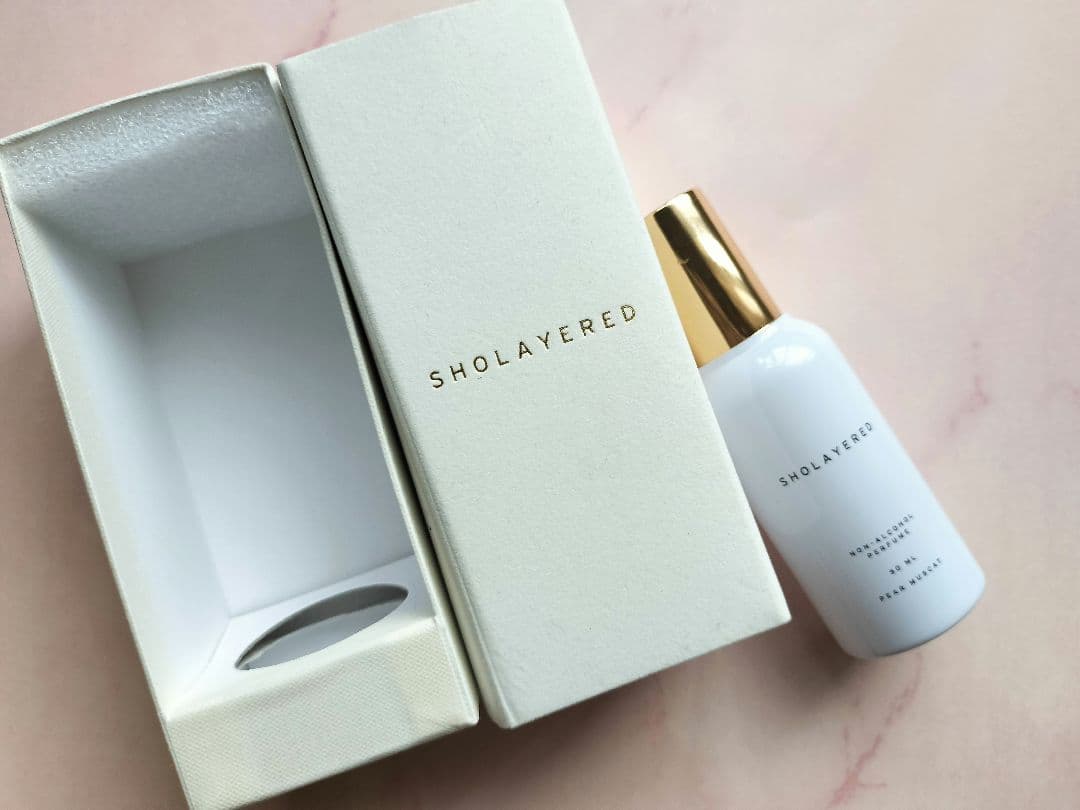 【残8割】SHOLAYERED 香水 50ml PEAR MUSCAT