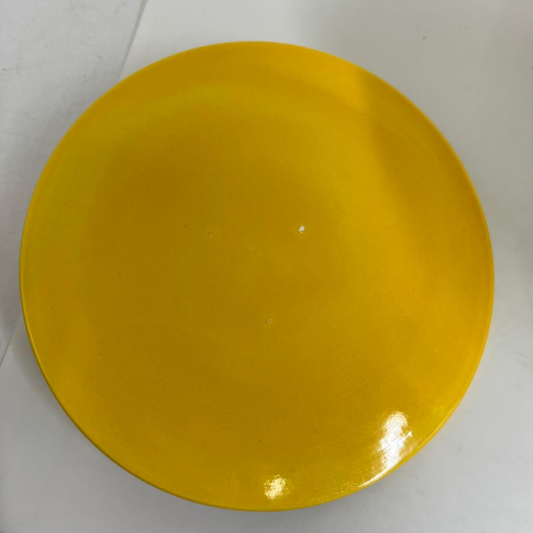 専用　中村翠嵐　黄交趾七宝水指　共箱　口径16/高さ16.5cm トトチ