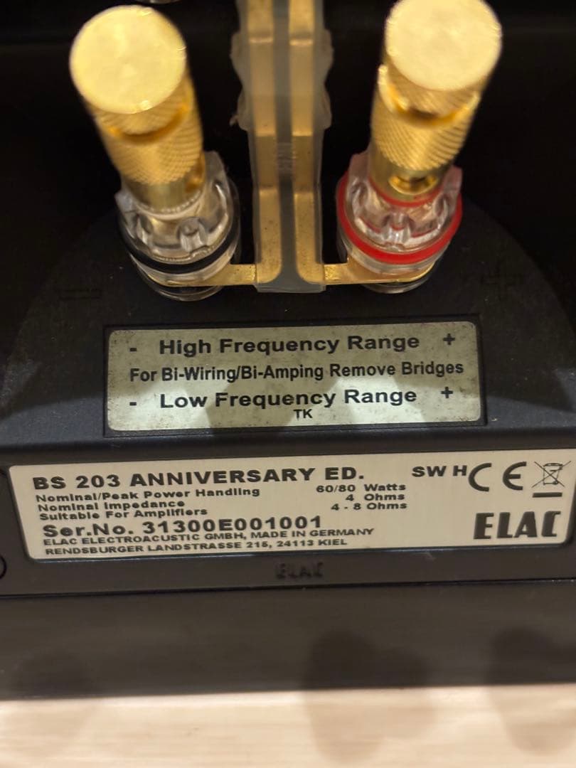 メ*0様 【限定品】ELAC BS 203 ANNIVERSARY ED. スピ