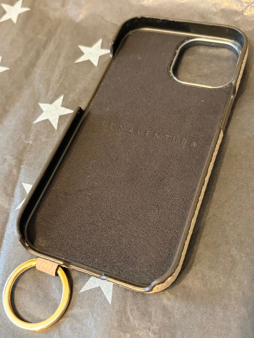 最終値下げ❗️ボナベンチュラ♡iPhone15ケース♡美品♡グレージュ×シェル