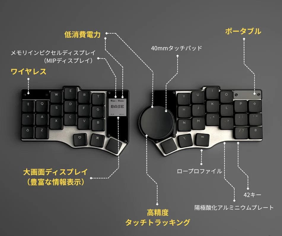 キーボード beekeeb Toucan