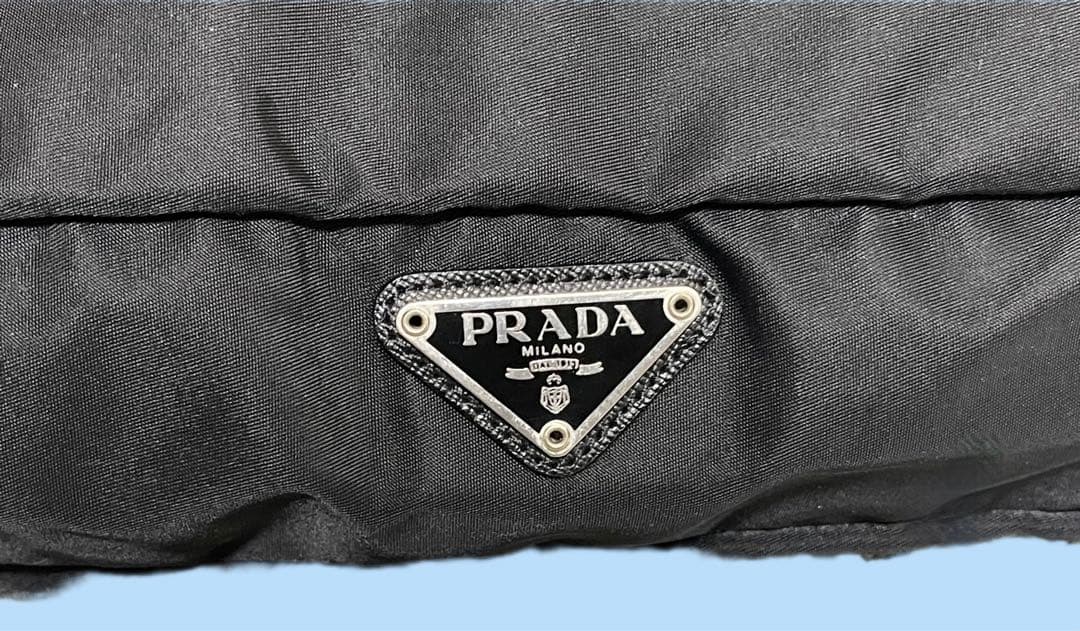 【レア】PRADA プラダ　トラベルポーチ・ケース 黒＆茶　2個セット