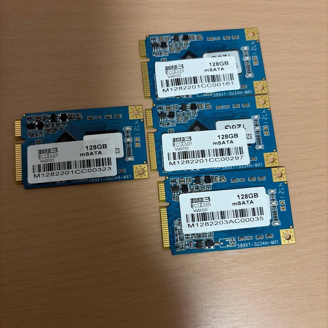 128GB mSATA ストレージカード 4枚