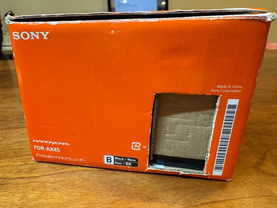 美品　SONY FDR-AX45 4K ビデオカメラ本体　ハンディカム