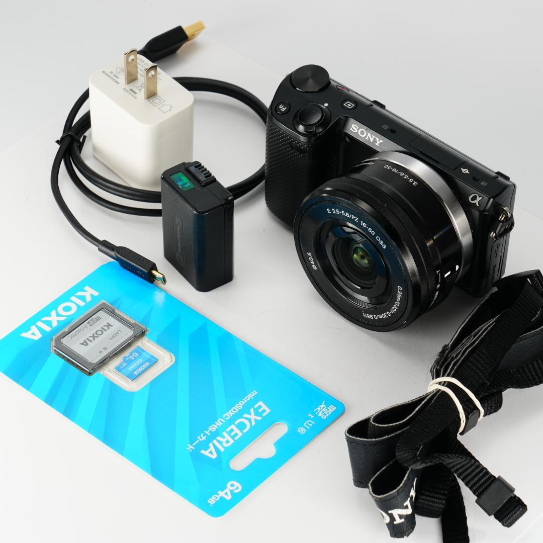 S2392回極美品✨軽量218g旅行最適 SONY NEX-5T ミラーレス