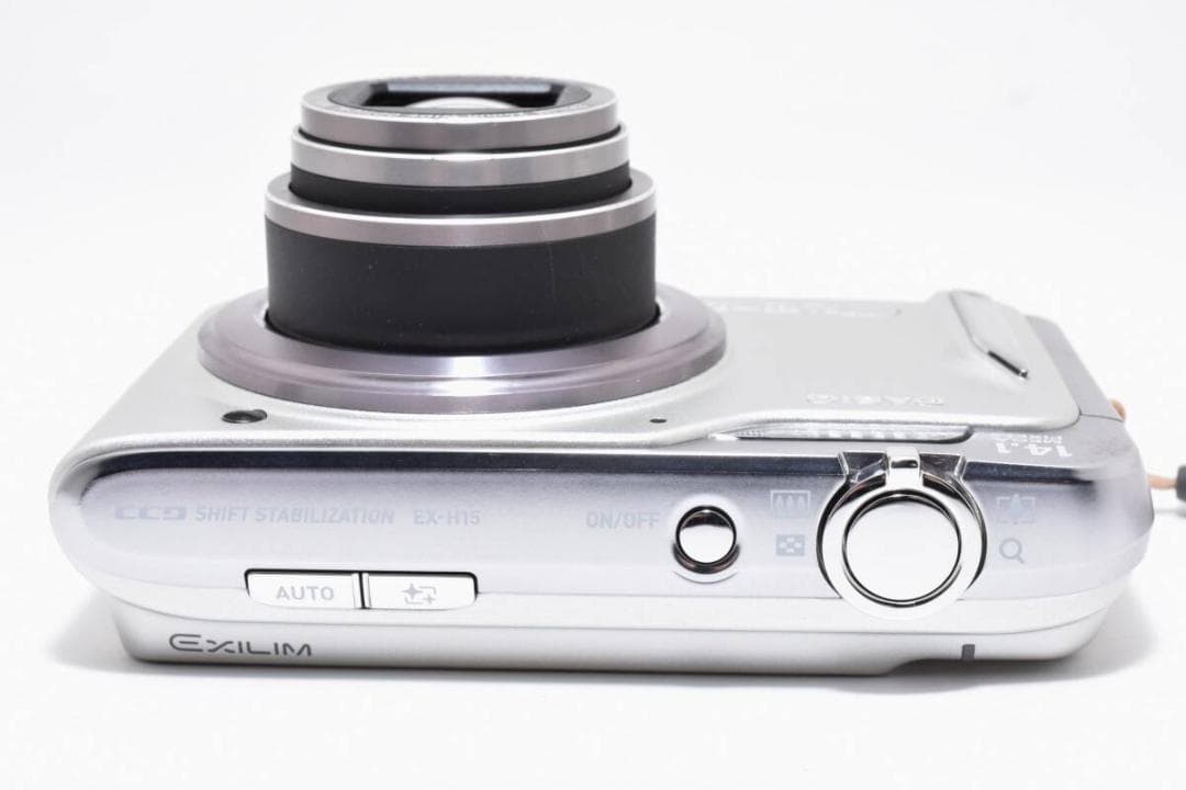 極美品 カシオ　CASIO EXILIM EX-H15 シルバー ＃A411