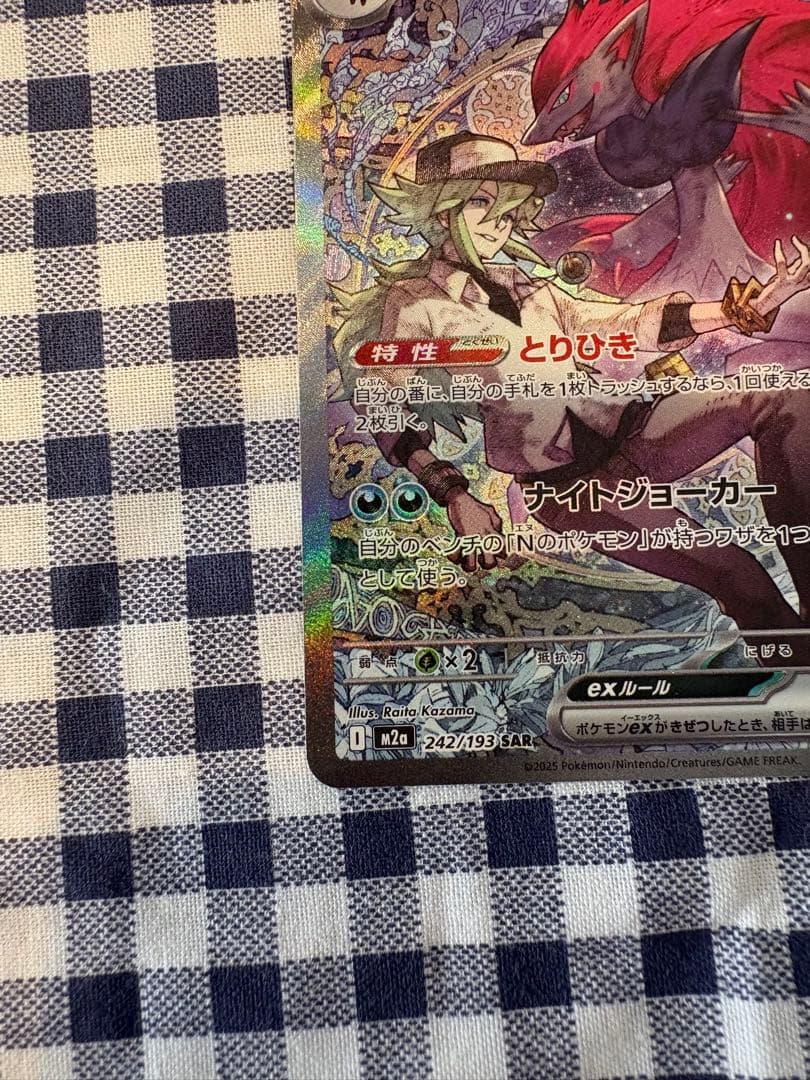 ポケモンカード　Nのゾロアーク　SAR