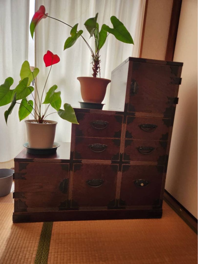 アンティーク家具　階段タンス　23区内お届けします