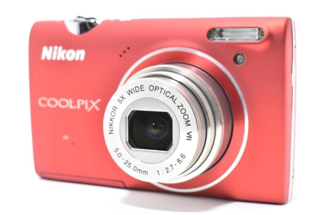 ■ 美品・レッド■ ニコン　Nikon COOLPIX S5100