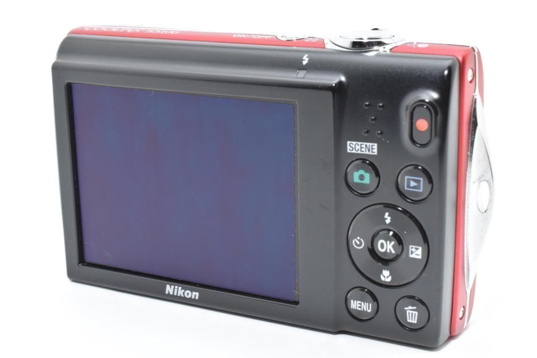 ■ 美品・レッド■ ニコン　Nikon COOLPIX S5100