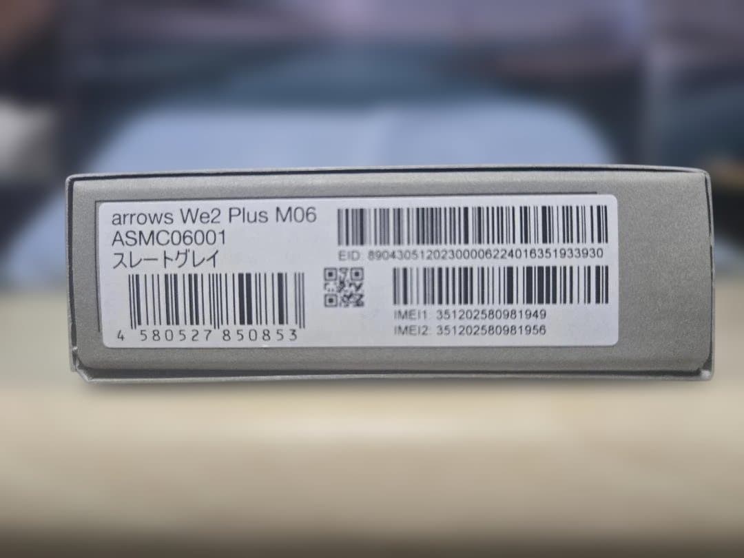 arrows We2 Plus M06 12GB スレートグレイ グレー