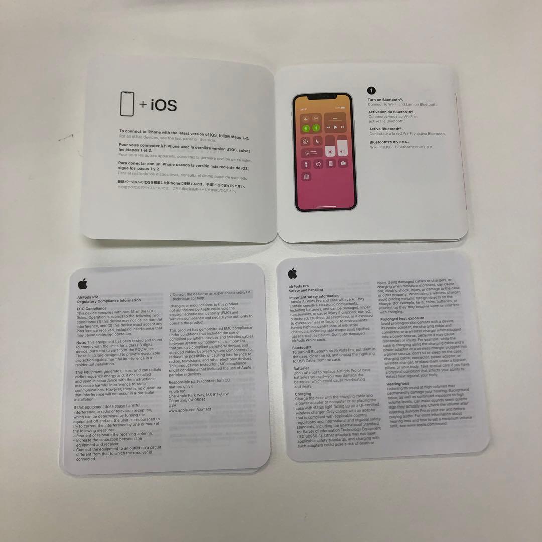 アップル　AirPods Pro　MWP22J/A　2019年モデル　ケースなし